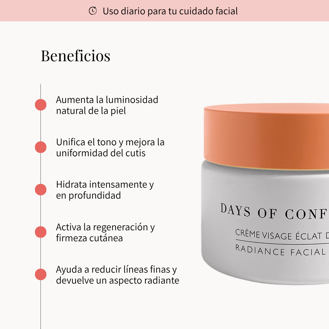 crema anti edad anti arrugas menopausia days of confidence beneficios luminosidad de la piel