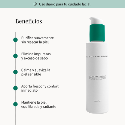 limpiador anti acné menopausia days of confidence beneficios purifica la piel elimina impurezas calma la piel 