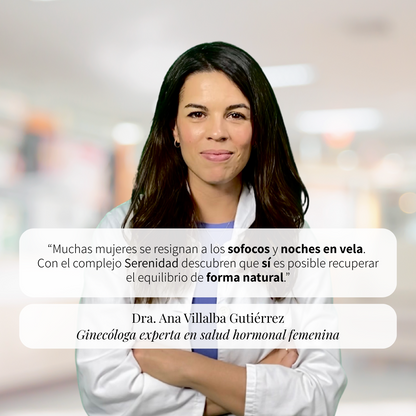 complejo serenidad insomnio sofocos ansiedad estres menopausia aprovado por doctores