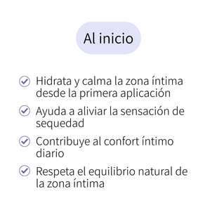 Hidratación y confort íntimo inmediato