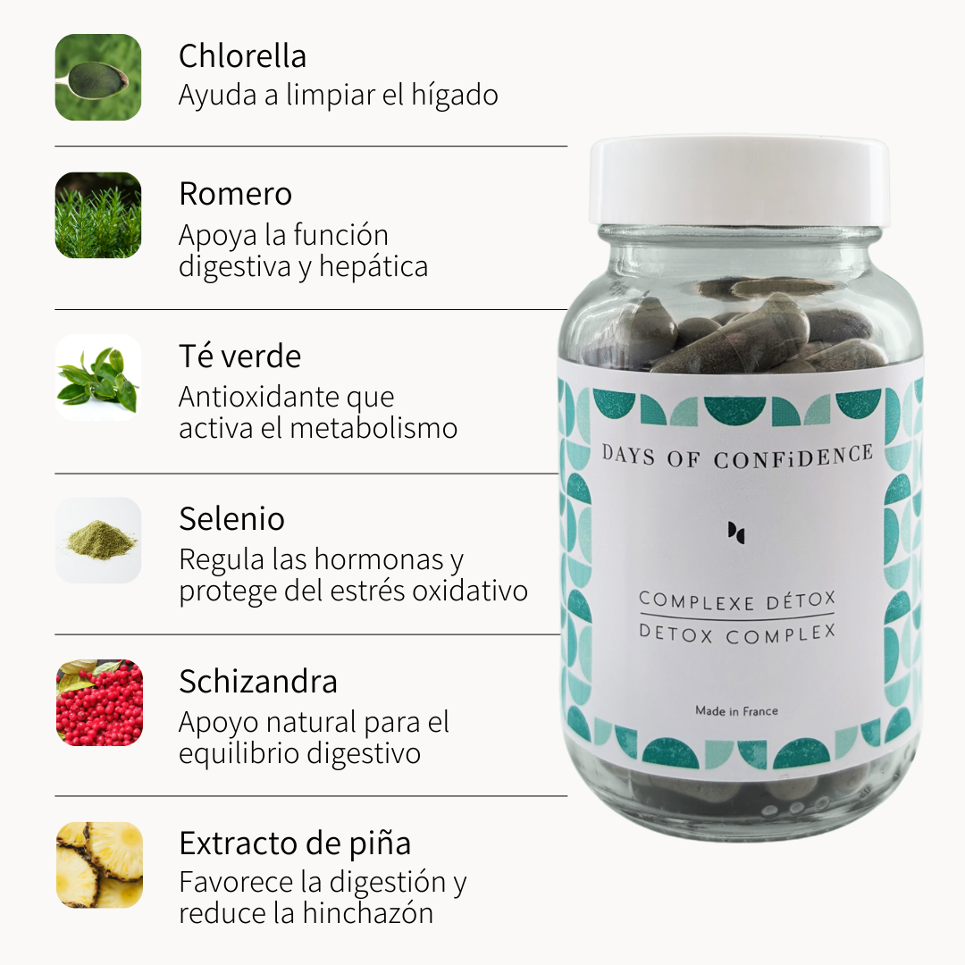 complejo detox hinchazon menopausia ingredientes naturales