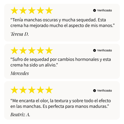 Crema de manos protección antiedad